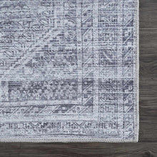 Load image into Gallery viewer, Barny Gray Blue Washable Rug
