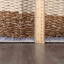 Load image into Gallery viewer, Barny Gray Blue Washable Rug
