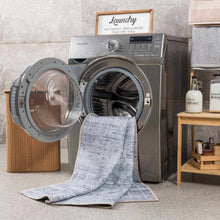 Load image into Gallery viewer, Barny Gray Blue Washable Rug
