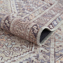 Load image into Gallery viewer, Barny Tan Flat Pile Washable Area Rug
