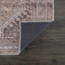 Load image into Gallery viewer, Barny Brown Flat Pile Washable Rug
