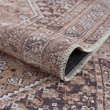 Load image into Gallery viewer, Barny Brown Flat Pile Washable Rug

