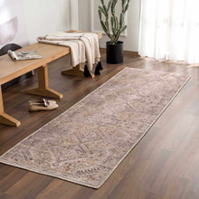 Load image into Gallery viewer, Barny Brown Flat Pile Washable Rug
