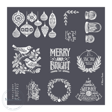 Load image into Gallery viewer, Christmas Ornaments - Mesh Stencil 12x12
