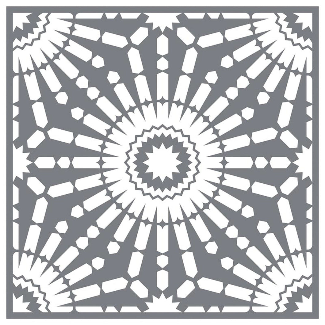 Floor Tile Moroccan - Mesh Stencil 12x12