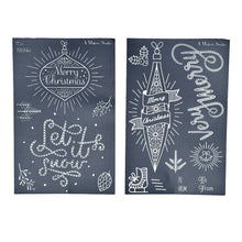 Load image into Gallery viewer, Let It Snow - Mesh Stencil 2 pack - 5.5 x 8.5
