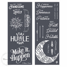Load image into Gallery viewer, Angels and Moon - Mesh Stencil 2 pack 4.25x11
