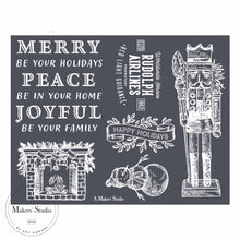 Load image into Gallery viewer, Merry Nutcracker - Mesh Stencil 8.5x11
