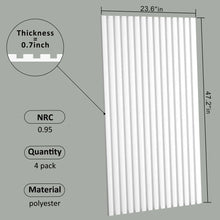Carregar imagem no visualizador da galeria, Acoustical 100% Polyester Wall Panel, 48x24x0.7 Sound Proof Wall Panels
