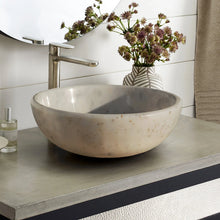 Carregar imagem no visualizador da galeria, Afyon Sugar White Marble Vessel Above Vanity Bathroom Sink Polished (D)16&quot; (H)6&quot;
