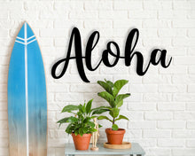 Cargar imagen en el visor de la galería, Aloha Metal Word Sign
