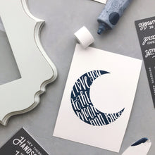 Load image into Gallery viewer, Angels and Moon - Mesh Stencil 2 pack 4.25x11
