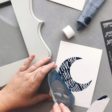 Load image into Gallery viewer, Angels and Moon - Mesh Stencil 2 pack 4.25x11
