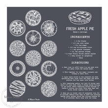 Load image into Gallery viewer, Apple Pie Recipe - Mesh Stencil 12x12
