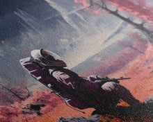 Load image into Gallery viewer, Framed Canvas Print - Stranded - Astronaut Stranded on an Alien Planet, Scifi Wall Art, Science Fiction, Dystopian Space Travel Art
