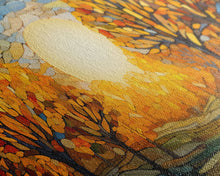 Carregar imagem no visualizador da galeria, Fall Wall Art, Abstract Nature Print, Sunset Art, Fall Leaves, Country Home Decor, New Homeowner Gift, Canvas Wall Art, Wall Hanging
