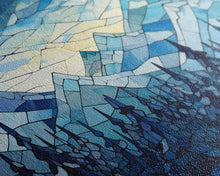 Carregar imagem no visualizador da galeria, Abstract Wall Art, Winter Wall Art, Mosaic Wall Art, Nature Art Print, Canvas Print, Wall Hanging, Landscape Art, Camper Wall Decor
