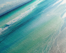 Load image into Gallery viewer, Blue Beach and Ocean Waves Panoramic Framed Canvas Print - Perfect for Living Room, Bedroom, Office Decor
