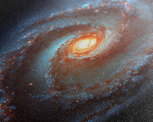 Cargar imagen en el visor de la galería, Close up view of a spiral galaxy, space art, framed canvas print, astronomy art
