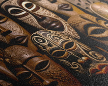Carregar imagem no visualizador da galeria, African Traditional Masks Framed Canvas Wall Art | Canvas Print Decor for Home &amp; Office Decoration I Ready To Hang Canvas Print
