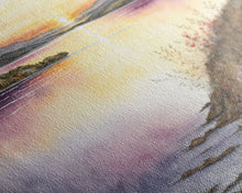 Cargar imagen en el visor de la galería, Flower Watercolor Painting, Beautiful thin brush stroke watercolor landscape, framed canvas print, living room art
