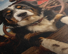 Load image into Gallery viewer, Dog Wall Art, Bernese Mountain Dog Wall Print, Farmhouse Wall Art, Wall Art, Framed Wall Art, Framed Canvas. Wall Print, Wall Canvas
