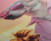 Cargar imagen en el visor de la galería, Chihuahua Wall Print, Dog Wall Art, Dog Sunglasses, Dog In Pink Jacket, Funny Art, Framed Wall Art, Framed Canvas, Wall Print, Wall Canvas
