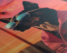 Cargar imagen en el visor de la galería, Chihuahua Wall Print, Dog Wall Art, Dog Sunglasses, Dog In Pink Jacket, Funny Art, Framed Wall Art, Framed Canvas, Wall Print, Wall Canvas

