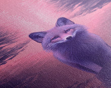 Load image into Gallery viewer, Fox Wall Print, Animal Art Print, Animal Portrait, Pink Art, Abstract Wildlife Art, Framed Wall Art, Framed Canvas, Wall Print, Wall Canvas
