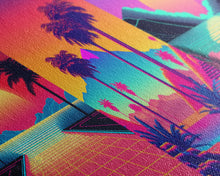 Load image into Gallery viewer, Retro 80s Style Art, 3 Panel Framed Canvas Prints, Canvas Wall Art, Synthwave / Vaporwave Aesthetic Retro Style Wall Art
