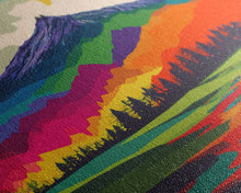 Load image into Gallery viewer, Surreal Rainbow Mountain Landscape, Framed Canvas Print
