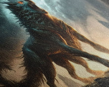 Load image into Gallery viewer, Fenrir, Fenrisúlfr, Norse Mythology, Hróðvitnir, Vánagandr, Vanargand, Fantasy Wolf Art, Nordic Fantasy Art
