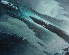 Load image into Gallery viewer, Doorway to Niflheim, Land of Mist and the Dead, Norse Mythology Fantasy Art, Framed Canvas Print, Fantasy Decor
