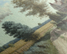 Load image into Gallery viewer, Cottage Oil Painting Framed Canvas Print | Rustic Wall Art | Vintage Muted Print | Farmhouse | Boho Style | Minimalist
