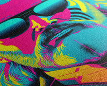 Carregar imagem no visualizador da galeria, Businessman Odin Pop Art Movie Poster Art, Norse Mythology, Wall Art, Framed Canvas Print, Futuristic Portrait of Odin, WPAP Style
