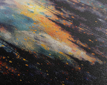 Carregar imagem no visualizador da galeria, Forest Fire Abstract, Forest Landscape Wall Art, Framed Canvas Print, Pine Tree Canvas, Pine Tree Artwork, Pine Tree Canvas Art, Wall Decor
