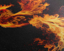 Load image into Gallery viewer, Phoenix Watercolor Canvas Phoenix Bird Art Print Fire Bird Phoenix Framed Print Wall Art Fantastic Animals Painting Phoenix Gift
