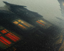 Load image into Gallery viewer, Creepy WildWest Art, canvas print, gloomy abandoned street
