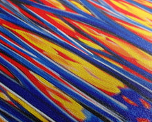 Carregar imagem no visualizador da galeria, Forest On Fire, Red Flames, Blue Trees, Abstract Forest Art, Canvas Wall Decor, Large Art Print, Panoramic, Wall Art, Canvas Print
