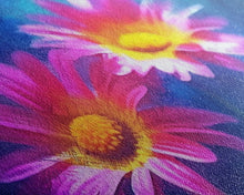 Load image into Gallery viewer, Gerbera Wall Decor, Floral Wall Art, Nature Print, Purple Flowers Wall Art, Panoramic Wall Decor, Canvas Print, Wall Art, Framed Canvas Art
