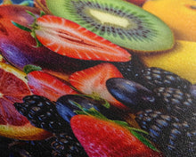 Cargar imagen en el visor de la galería, Fruits Wall Art, Food Art, Berries, Kiwi, Orange, Kitchen Wall Decor, Panoramic Wall Decor, Canvas Print, Wall Art, Framed Canvas Art
