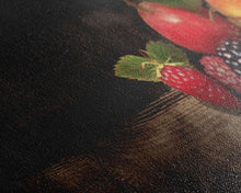 Cargar imagen en el visor de la galería, Fruits Wall Art, Food Art, Strawberries, Peach, Kitchen Wall Decor, Panoramic Wall Decor, Canvas Print, Wall Art, Framed Canvas Art
