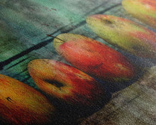 Carregar imagem no visualizador da galeria, Apples Wall Art, Food Wall Decor, Grunge Wall Decor, Kitchen Wall Art, Panoramic Wall Decor, Canvas Print, Wall Art, Framed Canvas Art

