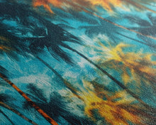 Carregar imagem no visualizador da galeria, Abstract Tropical Wall Art, Palm Trees Wall Decor, Blue Abstract Art, Panoramic Wall Decor, Canvas Print, Wall Art, Framed Canvas Art
