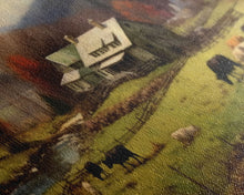 Carregar imagem no visualizador da galeria, Farm Wall Decor, Country Wall Decor, Farm Animals Wall Decor, Fall Wall Art, Panoramic Wall Decor, Canvas Print, Wall Art, Framed Canvas Art
