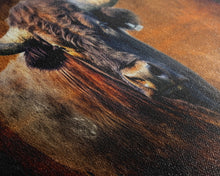 Carregar imagem no visualizador da galeria, Bull Wall Decor, Animal Wall Art, Western Wall Art, Nature Wall Decor, Panoramic Wall Decor, Canvas Print, Wall Art, Framed Canvas Art
