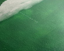 Load image into Gallery viewer, Dark Green Rain Cloud Wall Art, Framed Canvas Or Poster Print, Abstract Art Print, Minimalist Wall Decor, Maximalist Decor, Emerald Green
