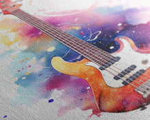 Load image into Gallery viewer, Electric Guitar Wall Art, Rock N Roll Decor, Graffiti Art, Splatter Art, Musician Gift Custom Guitar Art
