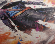 Cargar imagen en el visor de la galería, Cosmic Cyberpunk Cowboy Graffiti Art, Framed Canvas Print #4954
