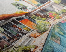 Load image into Gallery viewer, Architectural Print, House Portrait, Watercolor House, Panoramic Art, Wall Art, Canvas Art, Landscape Art, Realtor Thank You, Above Bed Art
